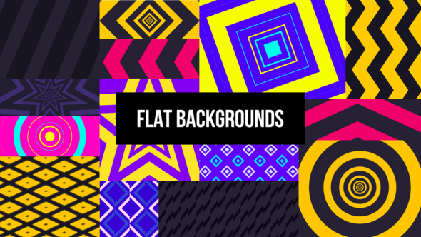 Flat Backgrounds - 34463188 Videohive Download