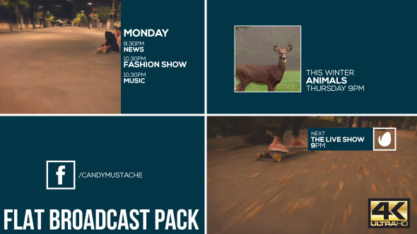 Flat Broadcast Pack - Download Videohive 16548773