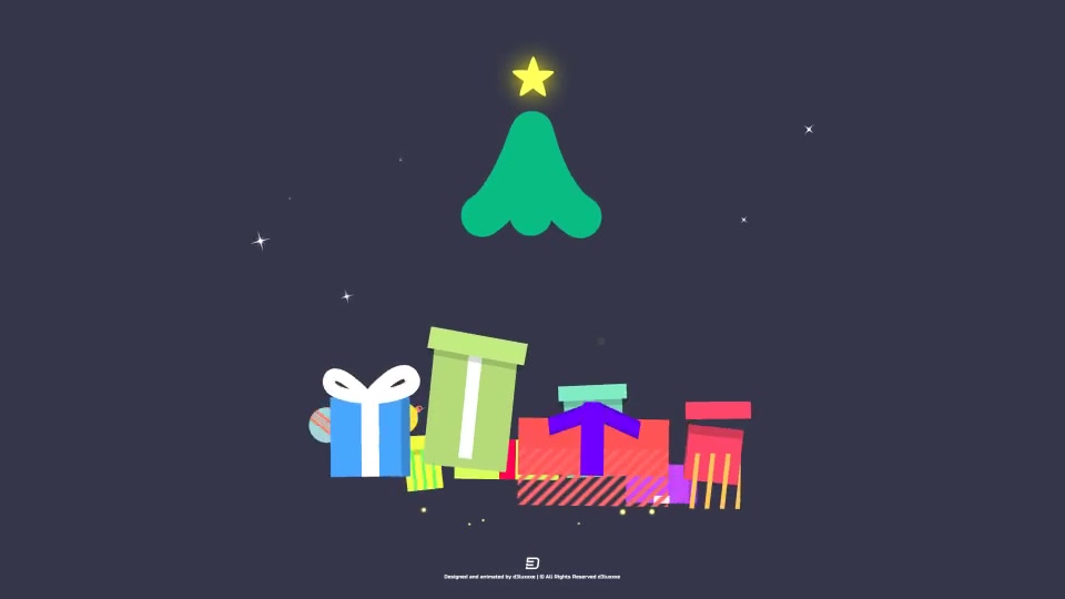 Flat Christmas Greeting // Apple Motion - Download Videohive 22855533
