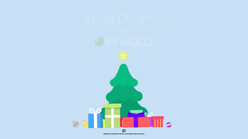 Flat Christmas Greeting - Download Videohive 22870396