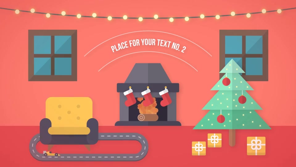 Flat Christmas / New Year Wish - Download Videohive 20908804