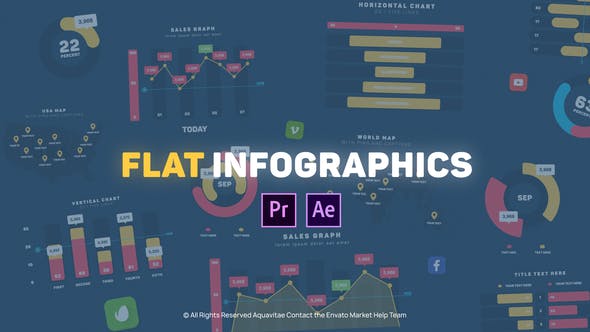 Flat Design Infographics l MOGRT for Premiere Pro - Download 25803249 Videohive