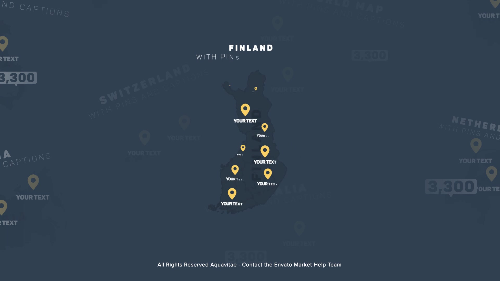 Flat Design Maps With Pins Videohive 36294853 After Effects Image 5