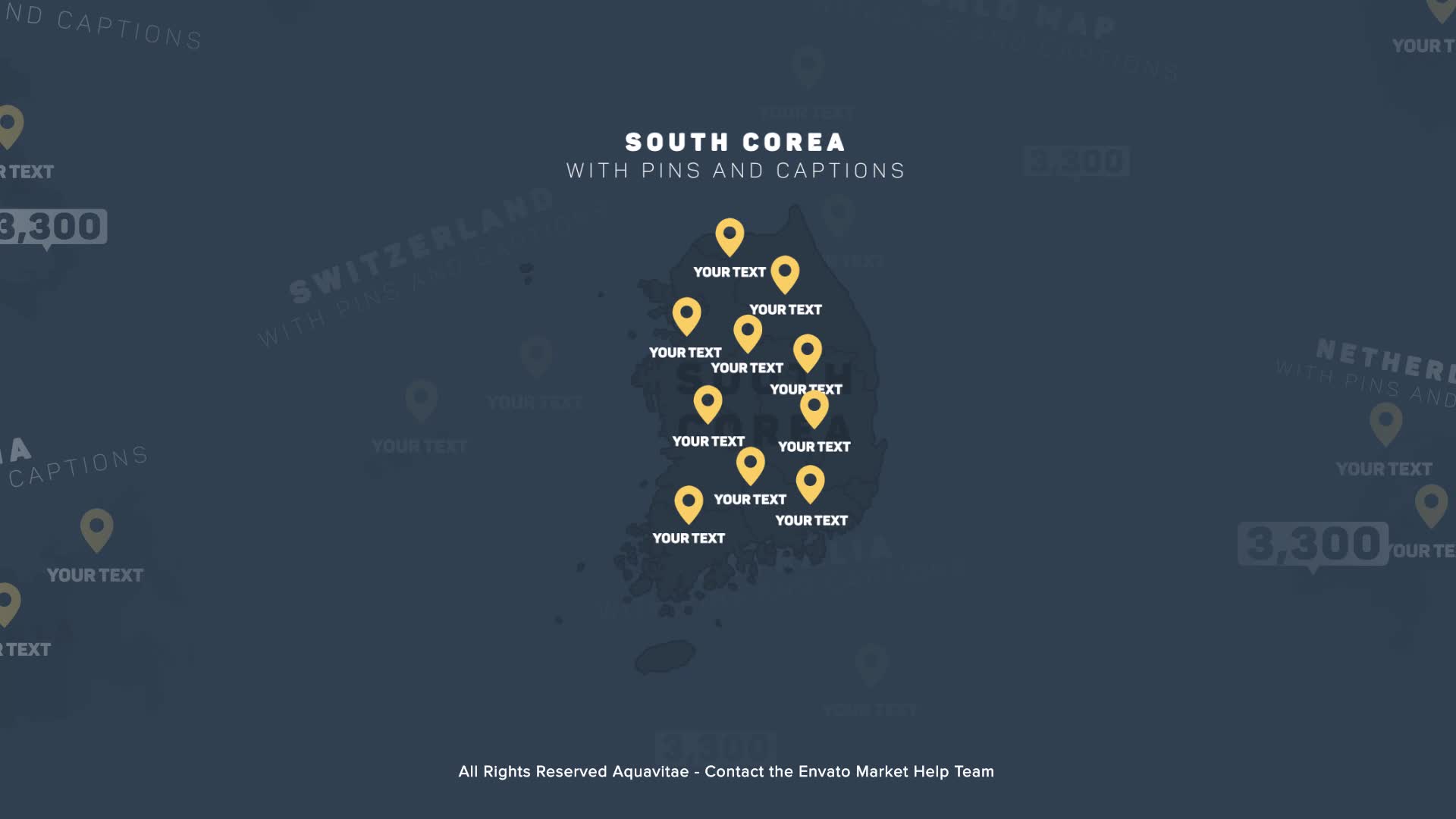 Flat Design Maps With Pins for Premiere Pro Videohive 36295156 Premiere Pro Image 2