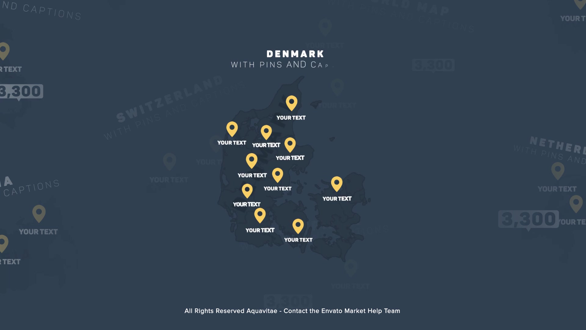 Flat Design Maps With Pins for Premiere Pro Videohive 36295156 Premiere Pro Image 4