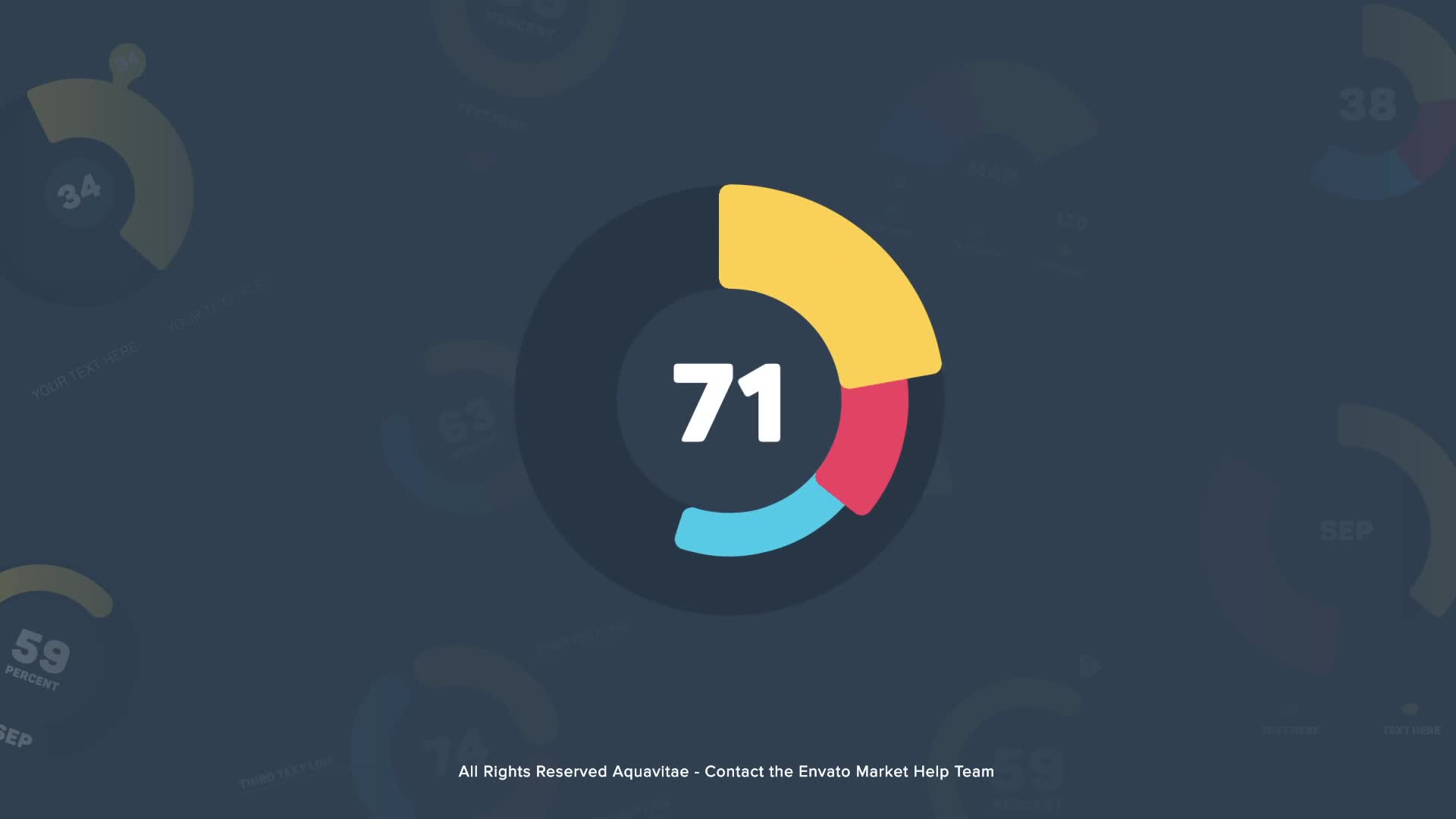 Flat Design Pie Charts Videohive 35636362 After Effects Image 2