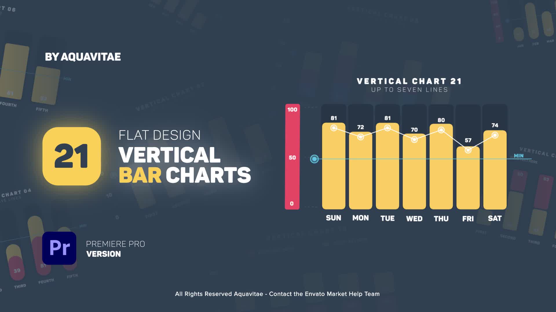 Flat Design Vertical Bar Charts l MOGRT for Premiere Pro Videohive 35766730 Premiere Pro Image 1