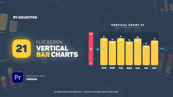 Flat Design Vertical Bar Charts l MOGRT for Premiere Pro - 35766730 Download Videohive