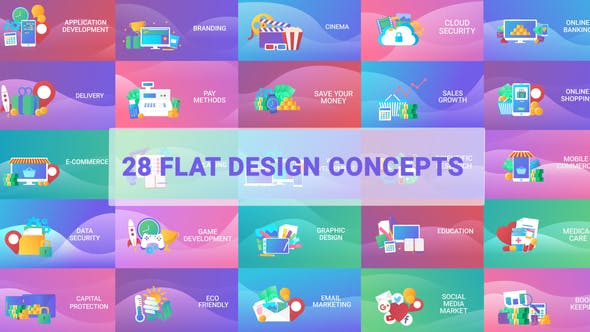Flat Designs Concepts - Download 23646733 Videohive