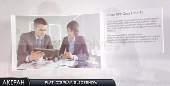 Flat Display Slideshow - Videohive 4991109 Download