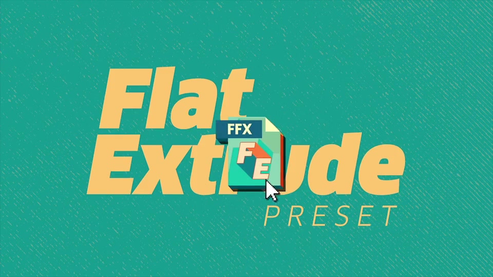 Flat Extrude Preset - Download Videohive 12007814