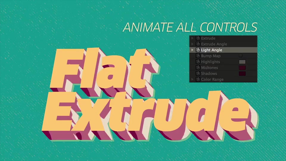 Flat Extrude Preset - Download Videohive 12007814