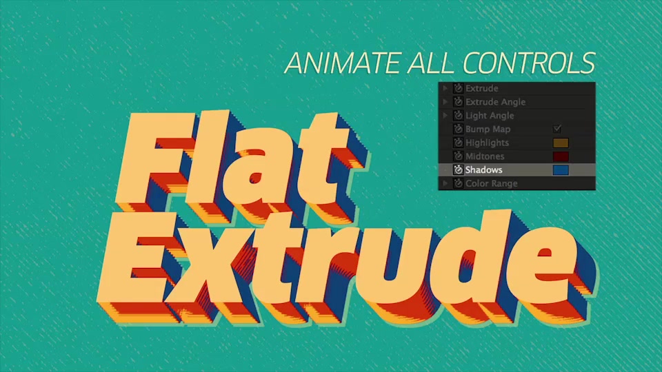 Flat Extrude Preset - Download Videohive 12007814