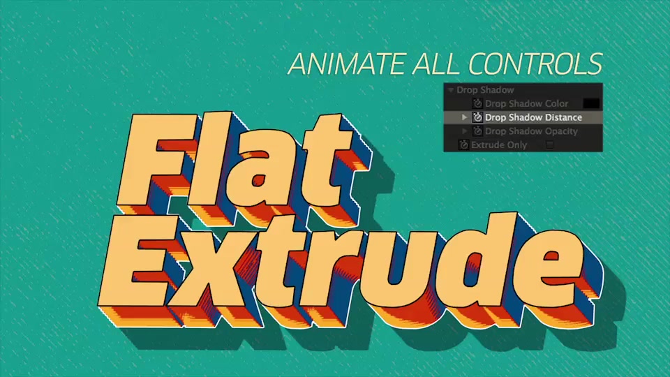 Flat Extrude Preset - Download Videohive 12007814