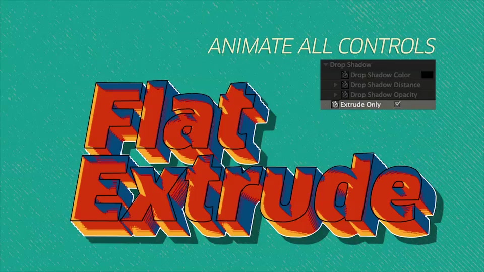 Flat Extrude Preset - Download Videohive 12007814