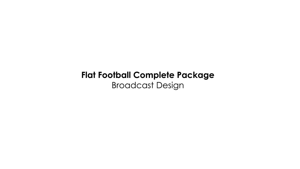 Flat Football Complete Package Broadcast Design - Download Videohive 19767661