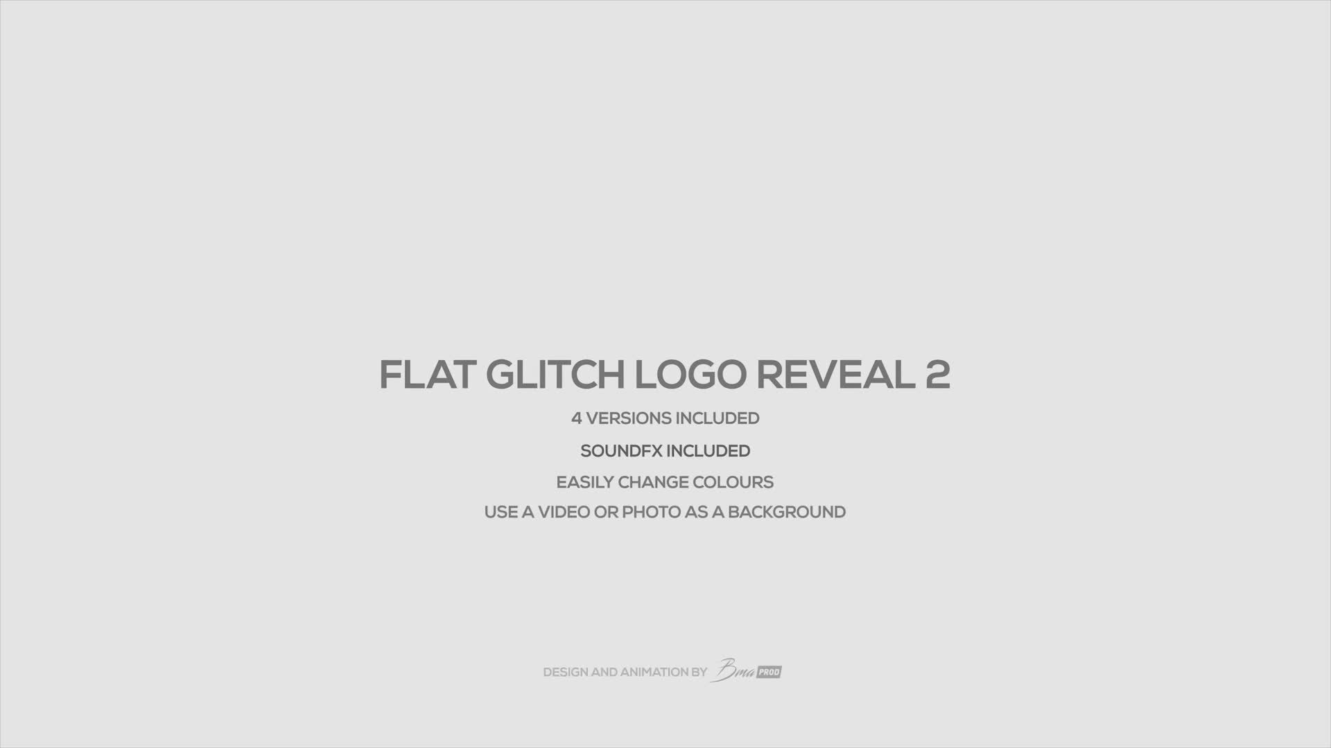 Flat Glitch Logo Reveal 2 Videohive 35199102 After Effects Image 1