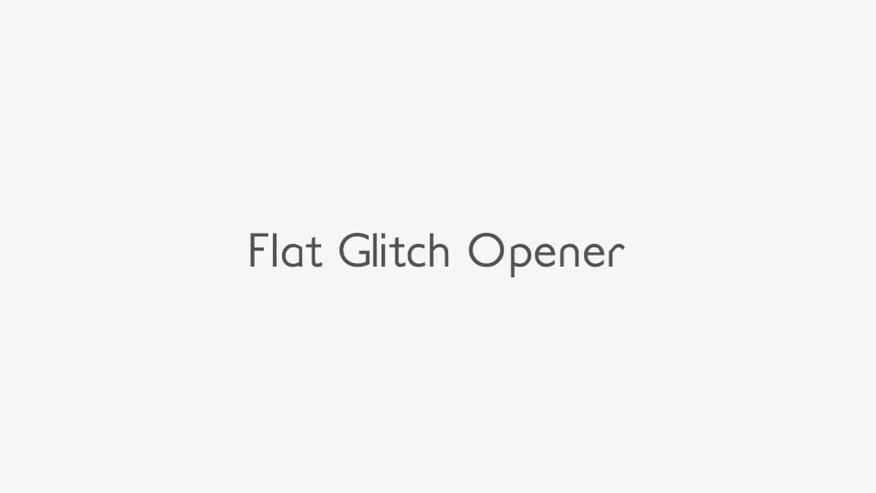 Flat Glitch Opener Videohive 14025483 After Effects Image 1