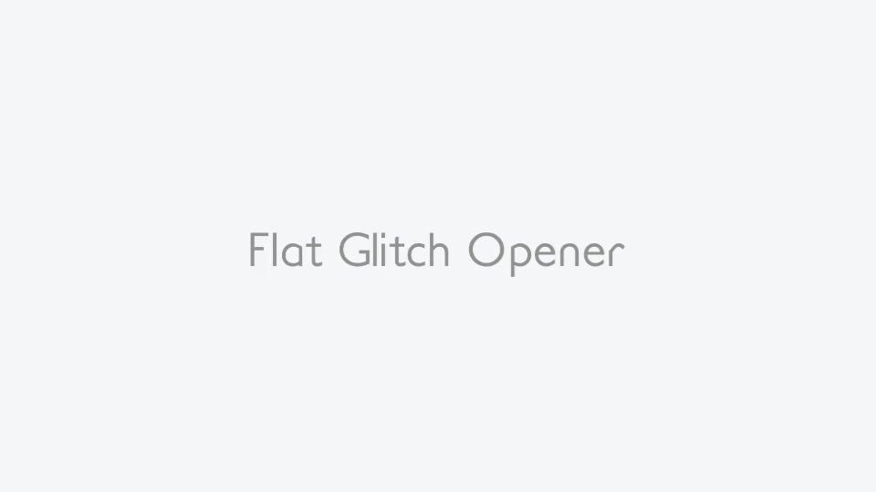 Flat Glitch Opener Videohive 14025483 After Effects Image 2