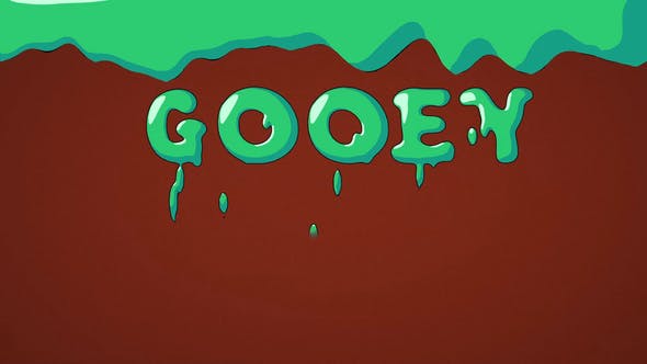 Flat Gooey Text Letters - 22708864 Download Videohive