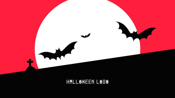 Flat Halloween Logo - 24900618 Videohive Download