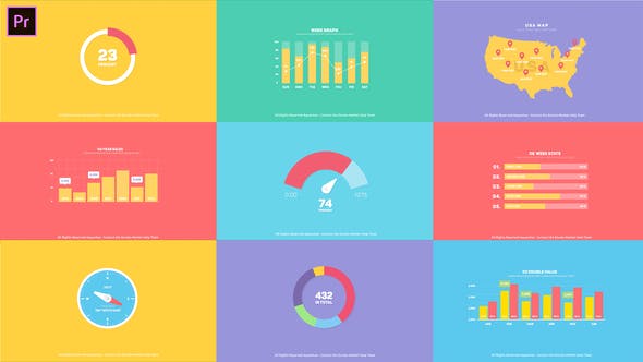 Flat Infographics Toolkit I MOGRT for Premiere Pro - 25101720 Videohive Download