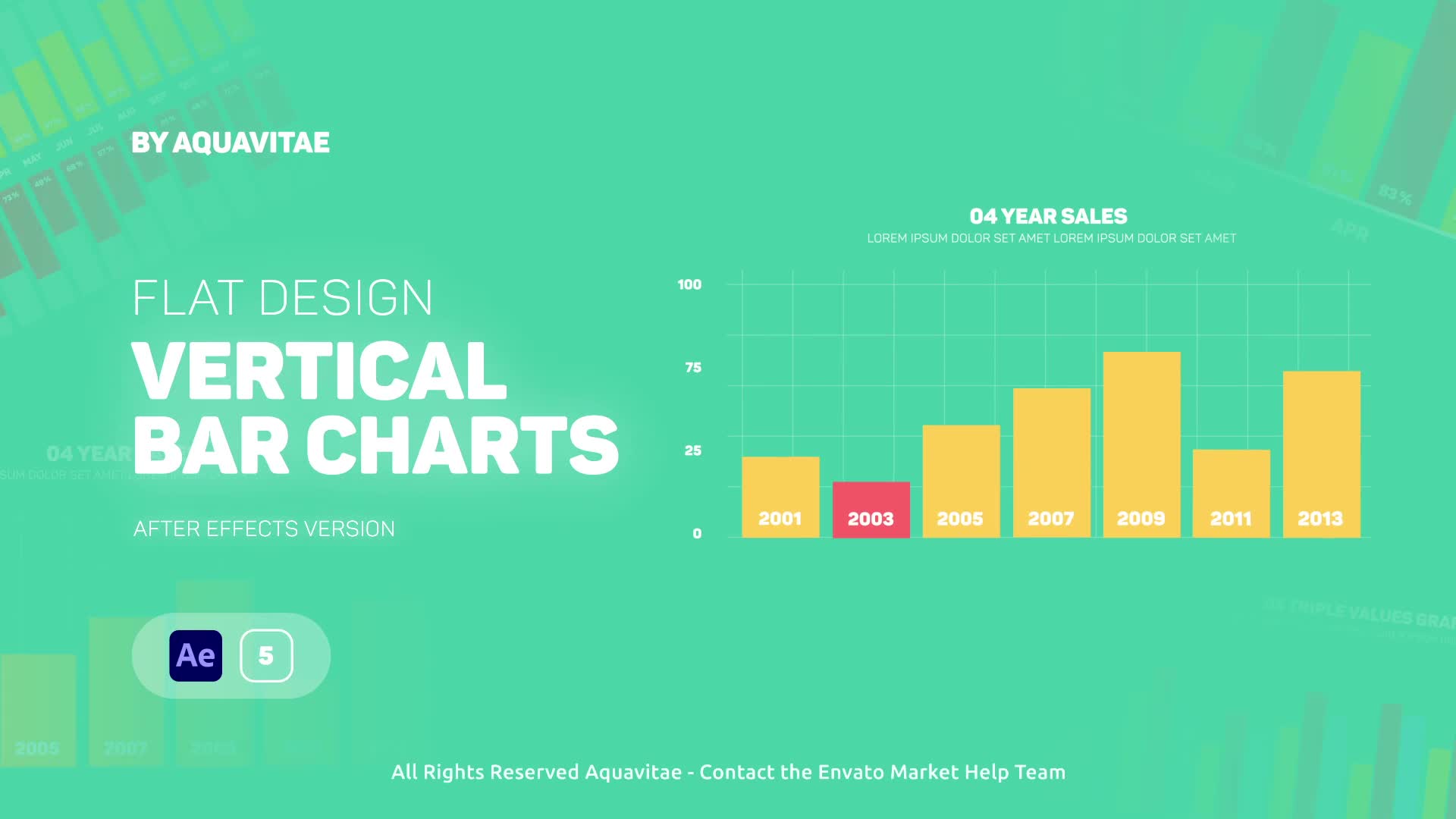 Flat Infographics Vertical Bar Charts Videohive 39137104 After Effects Image 1