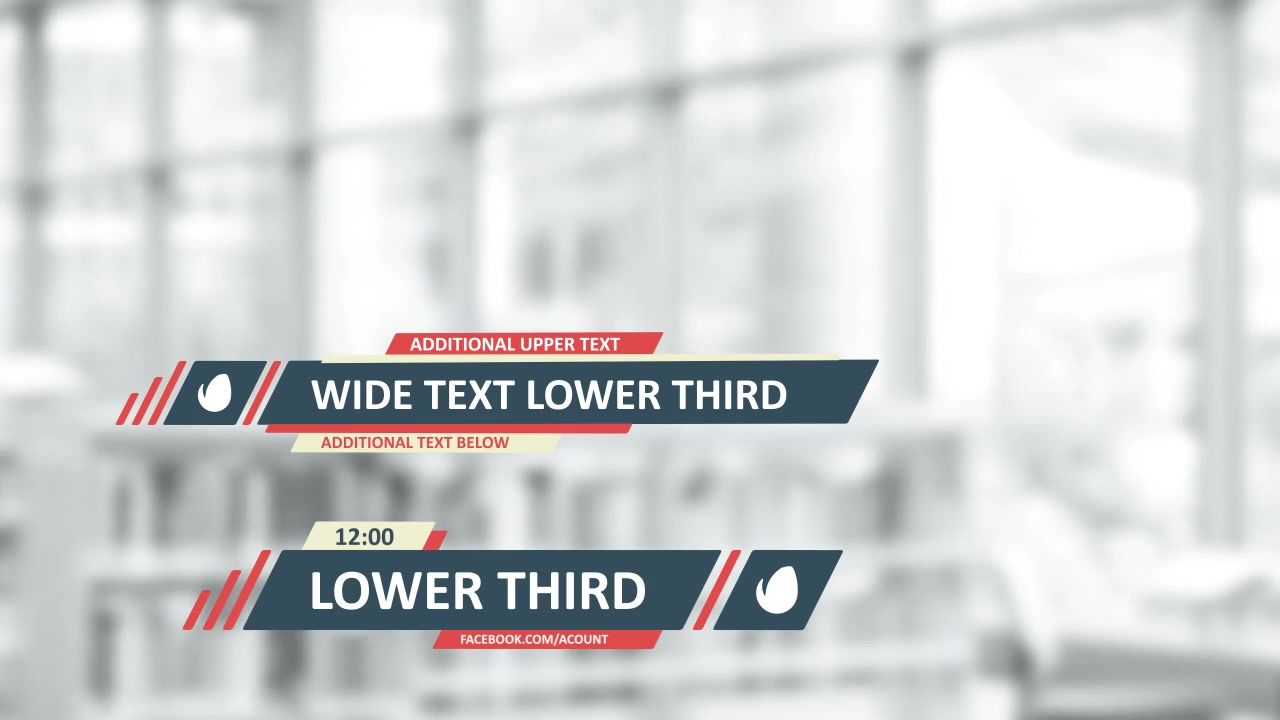 Flat Lines Lower Thirds - Download Videohive 9084513