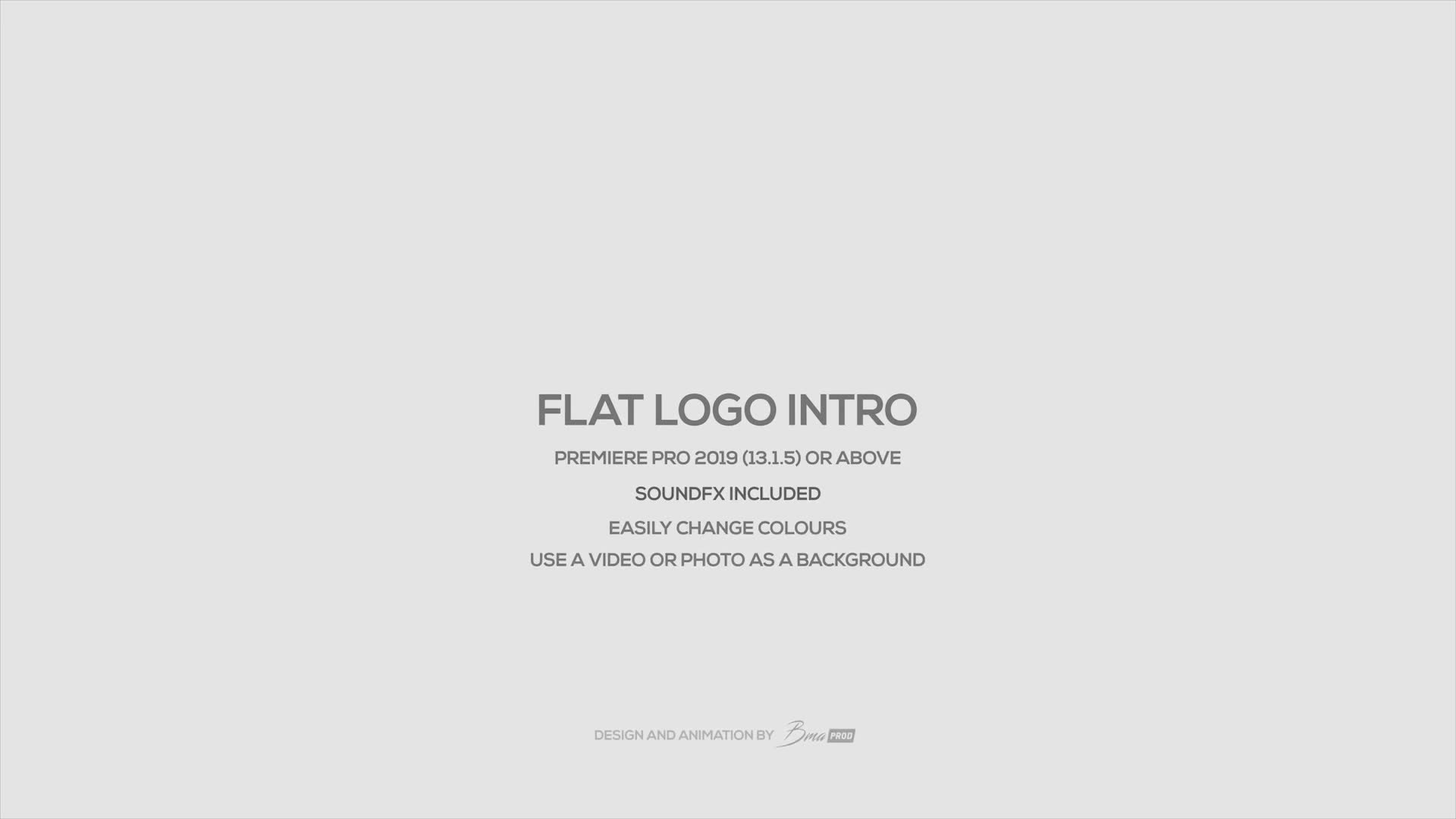 Flat Logo Intro Videohive 24815989 Premiere Pro Image 1