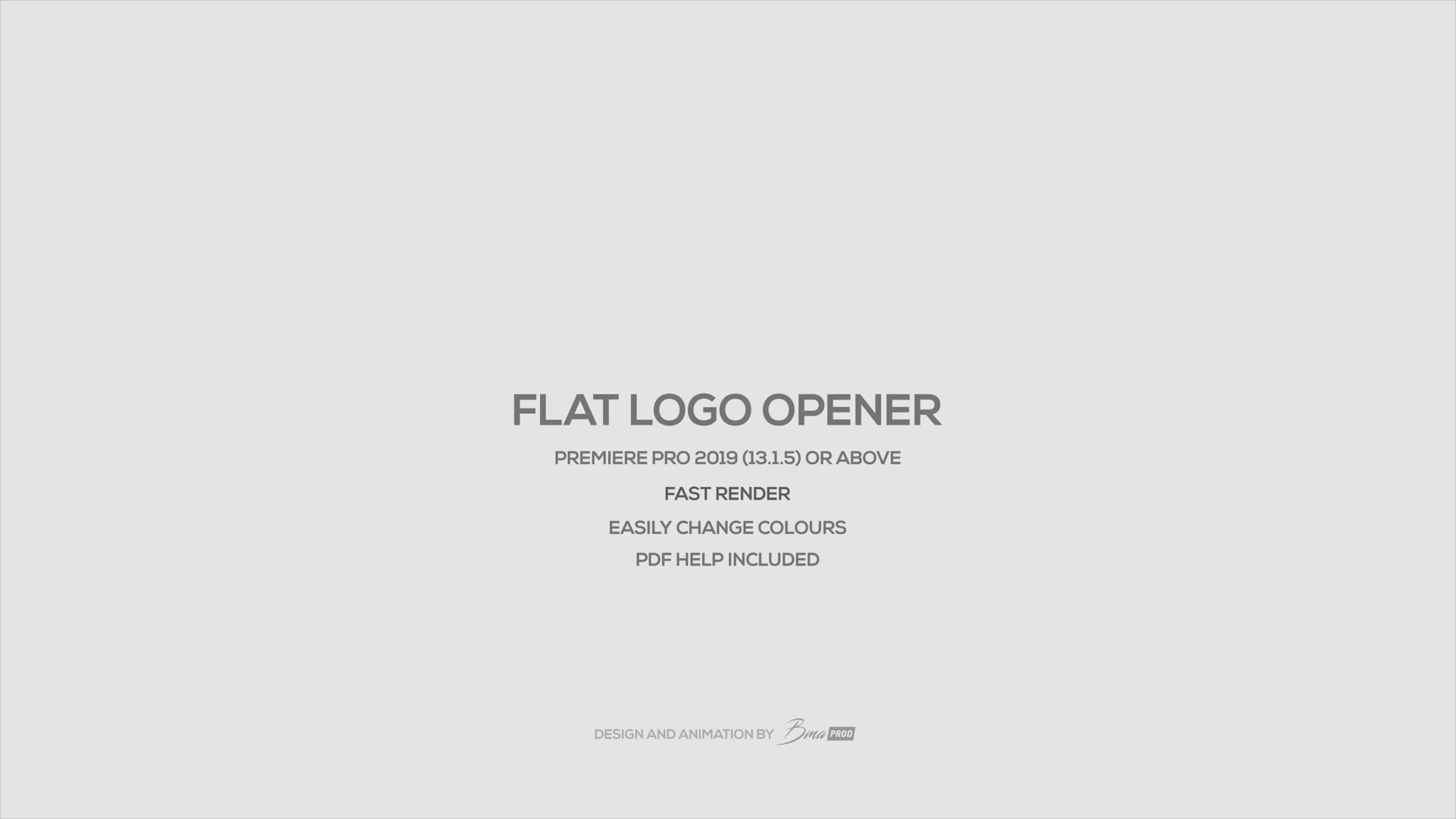 Flat Logo Opener Videohive 24870405 Premiere Pro Image 2