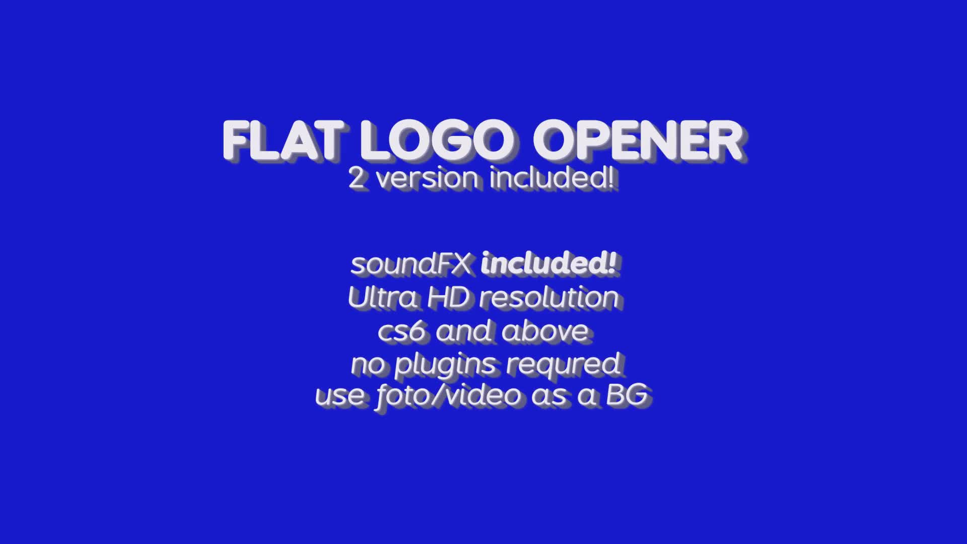 Flat logo opener Videohive 21601047 After Effects Image 1