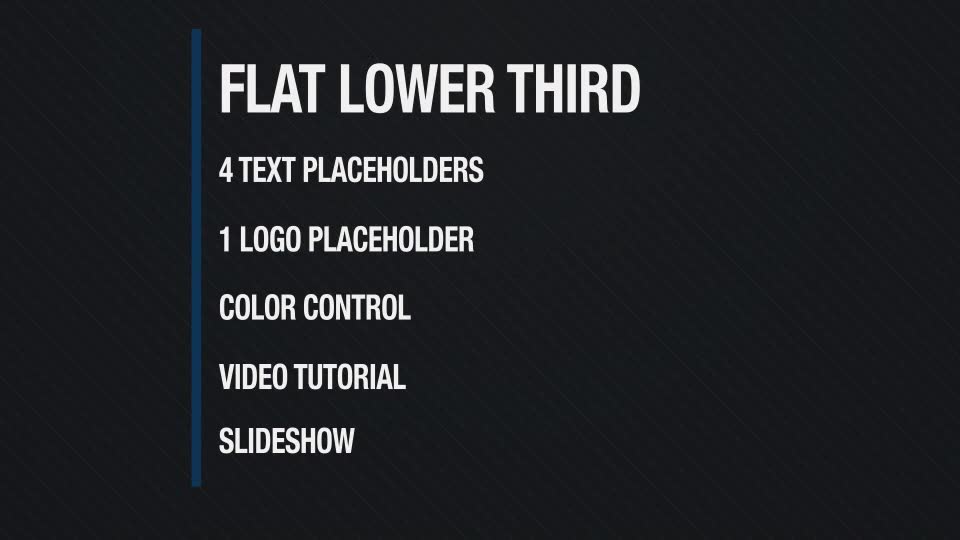 Flat Lower Thirds - Download Videohive 10298401