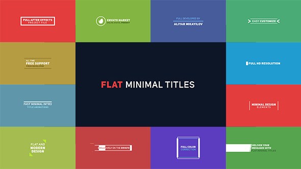 Flat Minimal Titles 2 - Download Videohive 19475937