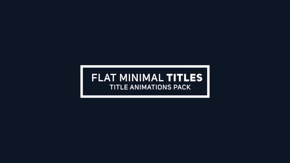 Flat Minimal Titles - Download Videohive 19421285