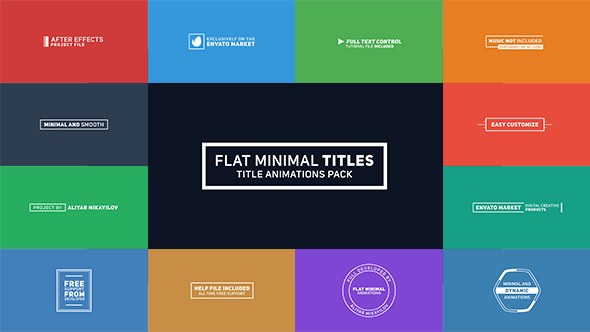 Flat Minimal Titles - Download Videohive 19421285
