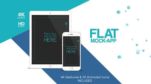 Flat Mock App Commercial - Download Videohive 14152325