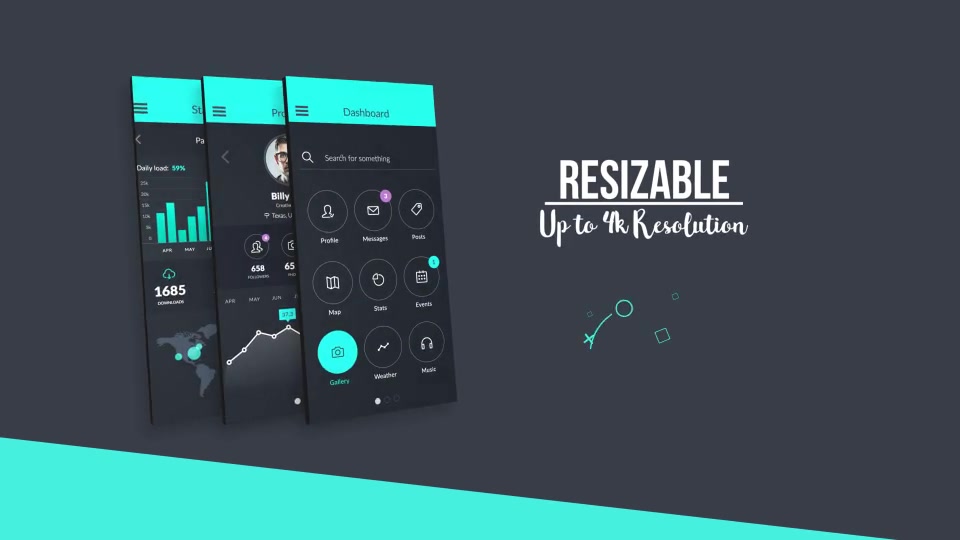 Flat Outline Web App Mock Up v2 Videohive 18132775 After Effects Image 3