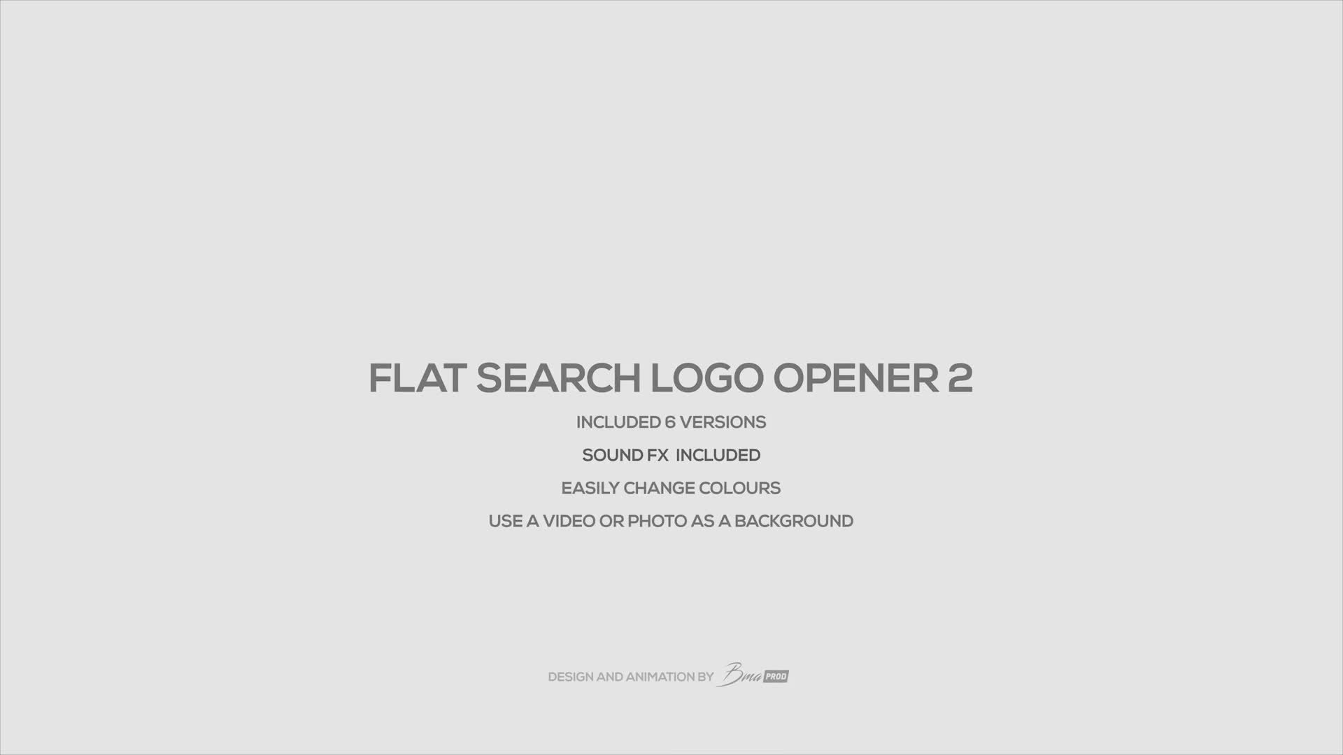 Flat Search Logo Opener 2 Videohive 22988173 After Effects Image 1