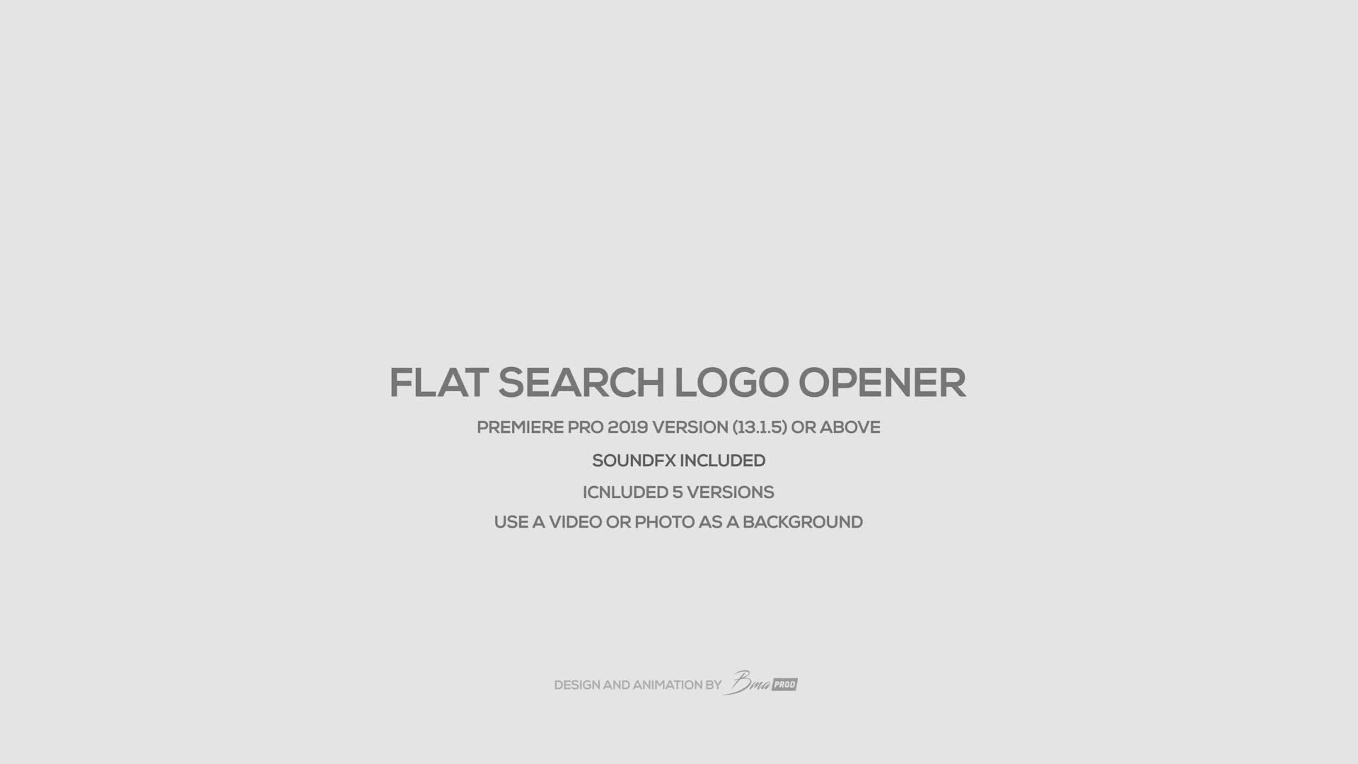 Flat Search Logo Opener Videohive 25287184 Premiere Pro Image 1