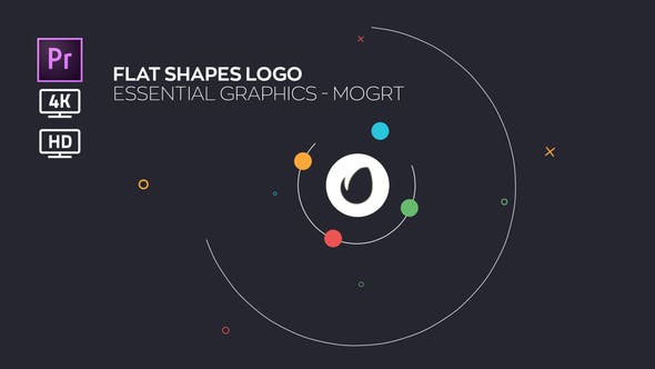 Flat Shapes Logo | Essential Graphics | Mogrt - Download Videohive 22729757