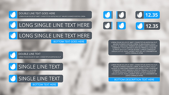 Flat Slide Lower Thirds - Download Videohive 6634225