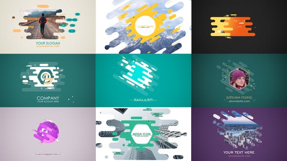 Flat Strokes Templates Set - Download 25889798 Videohive