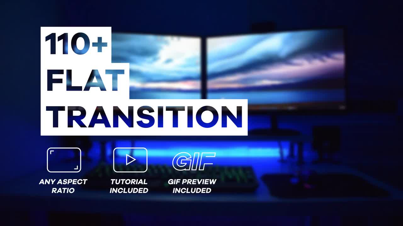 Flat Transitions Pack Videohive 36599140 After Effects Image 1
