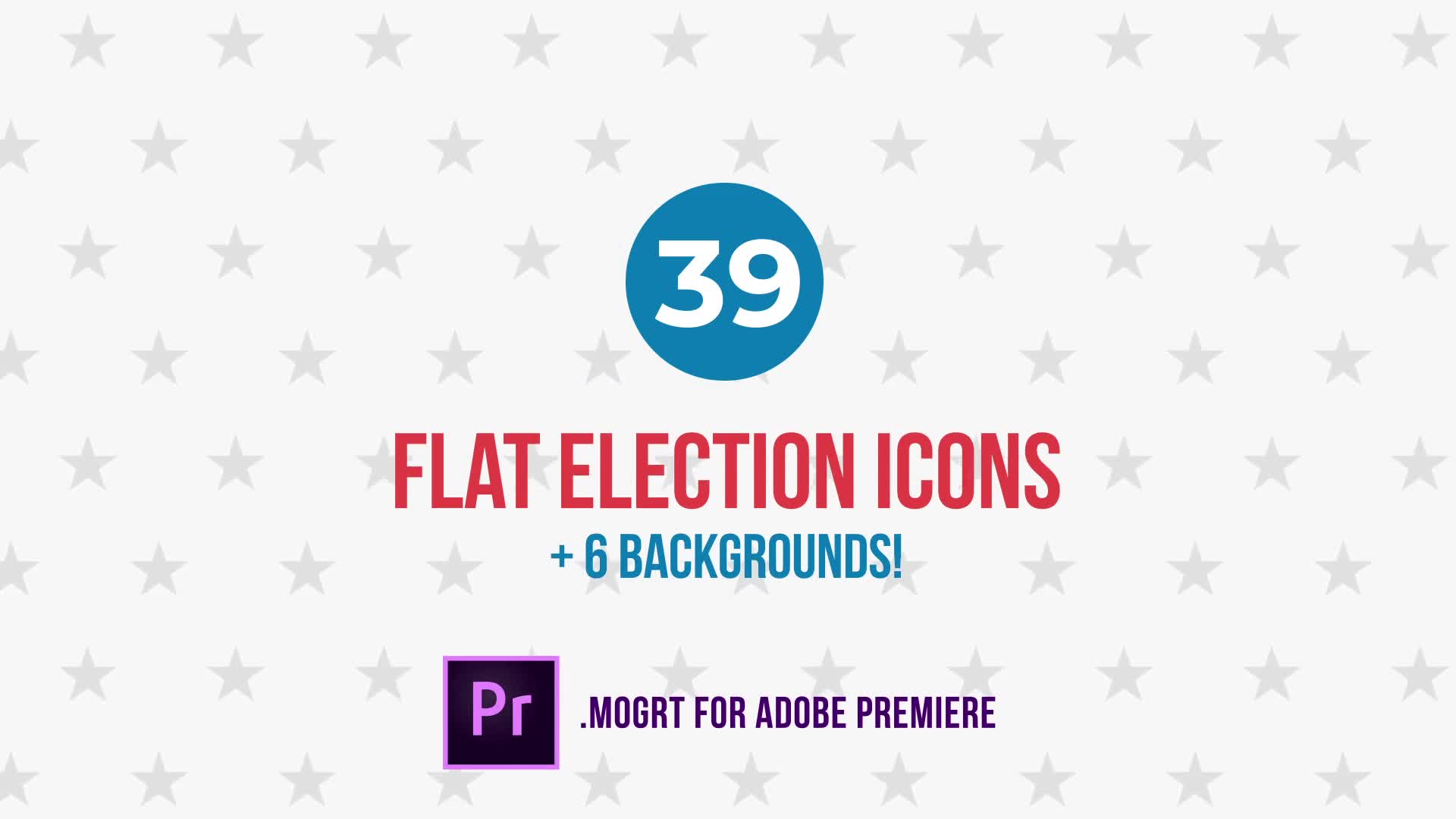 Flat USA Election Icons | MOGRT for Premiere Pro Videohive 24478478 Premiere Pro Image 1