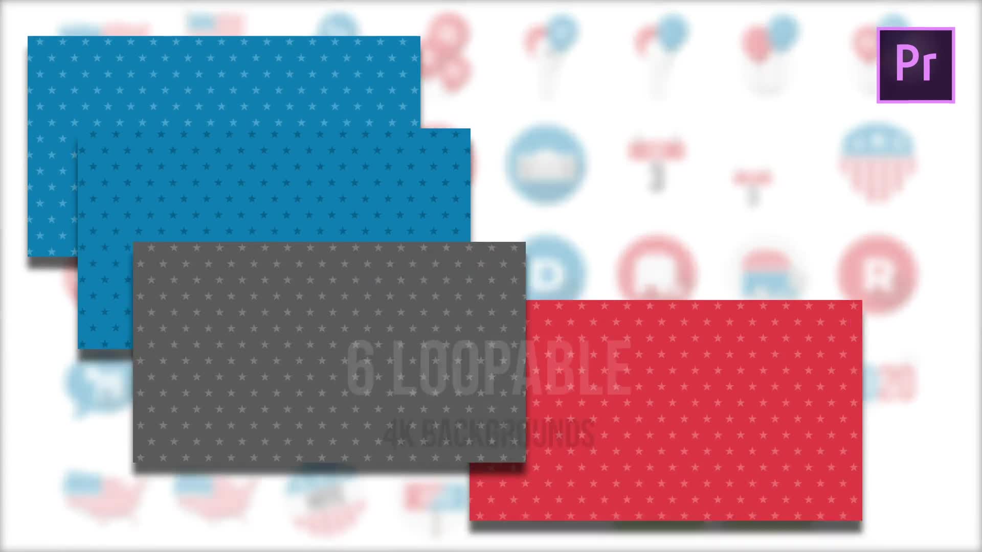 Flat USA Election Icons | MOGRT for Premiere Pro Videohive 24478478 Premiere Pro Image 2