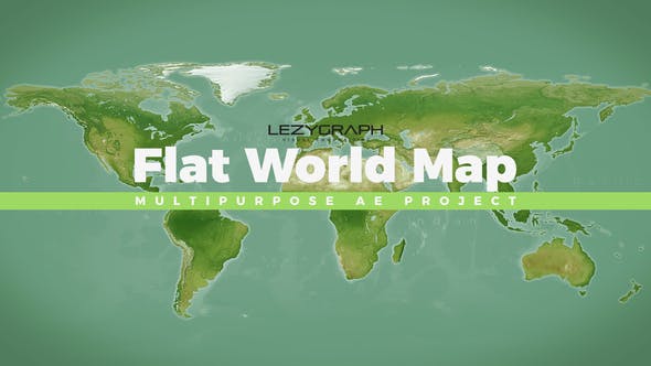 Flat World Map - 23119540 Videohive Download