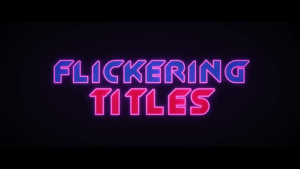 Flickering Titles - Download Videohive 5537721