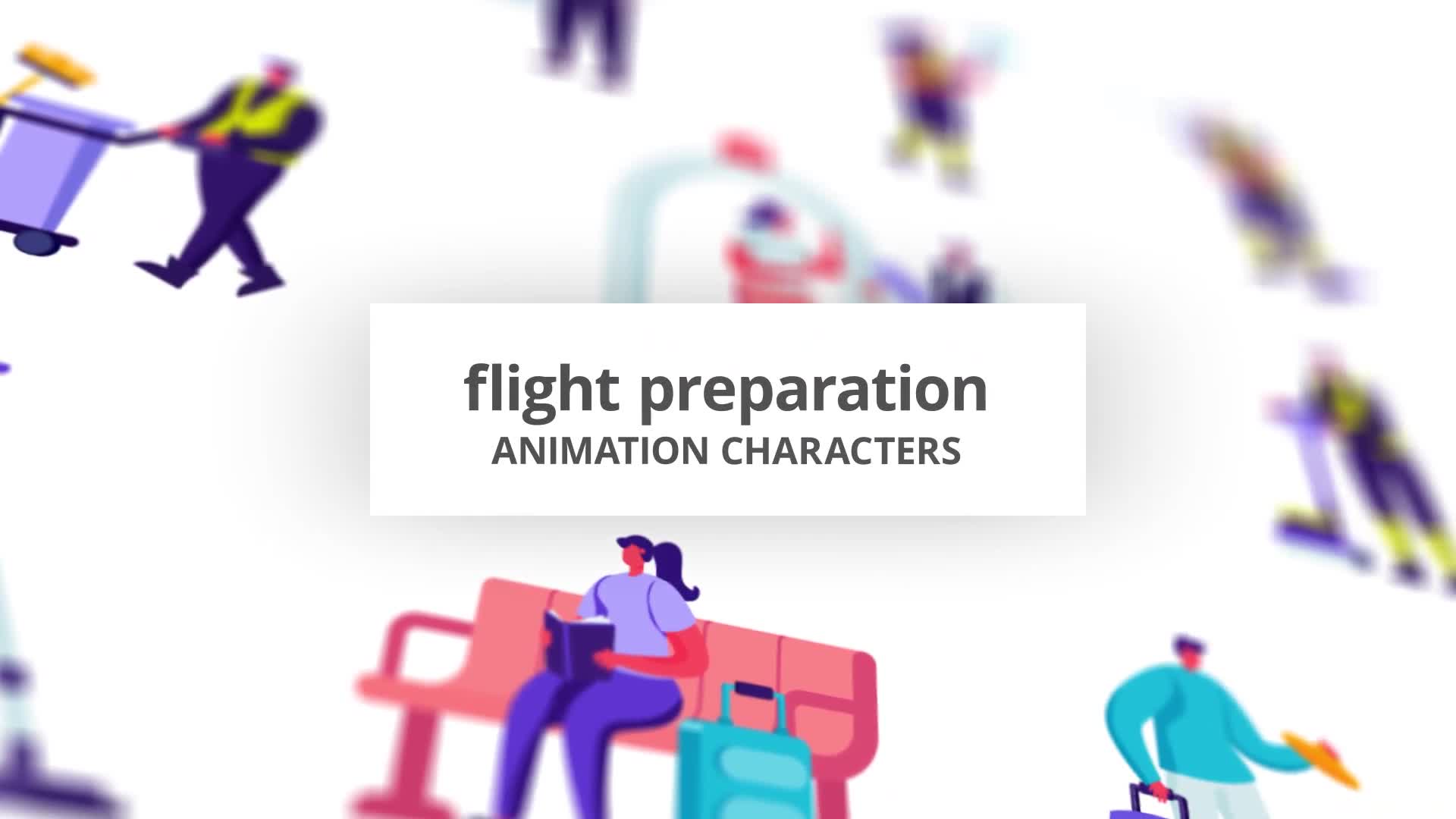 Flight preparation Character Set Videohive 32842644 After Effects Image 1