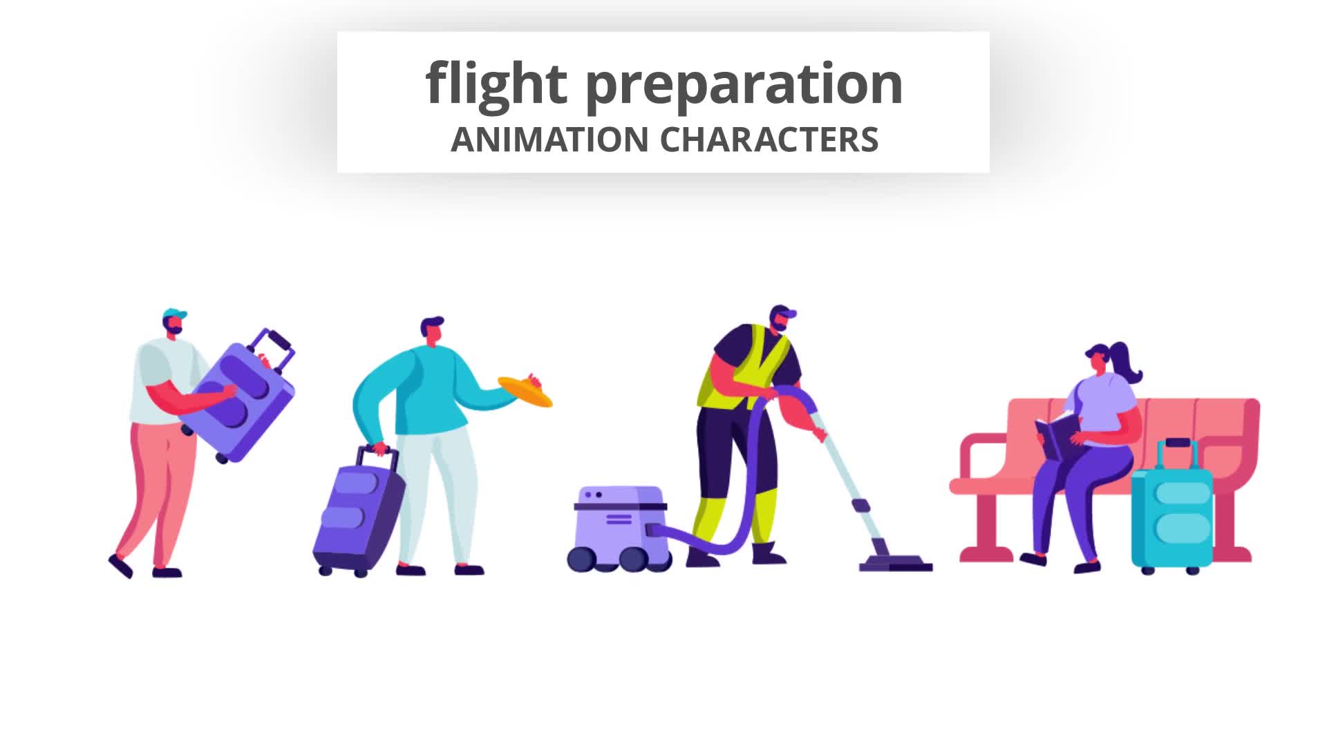 Flight preparation Character Set Videohive 32842644 After Effects Image 10