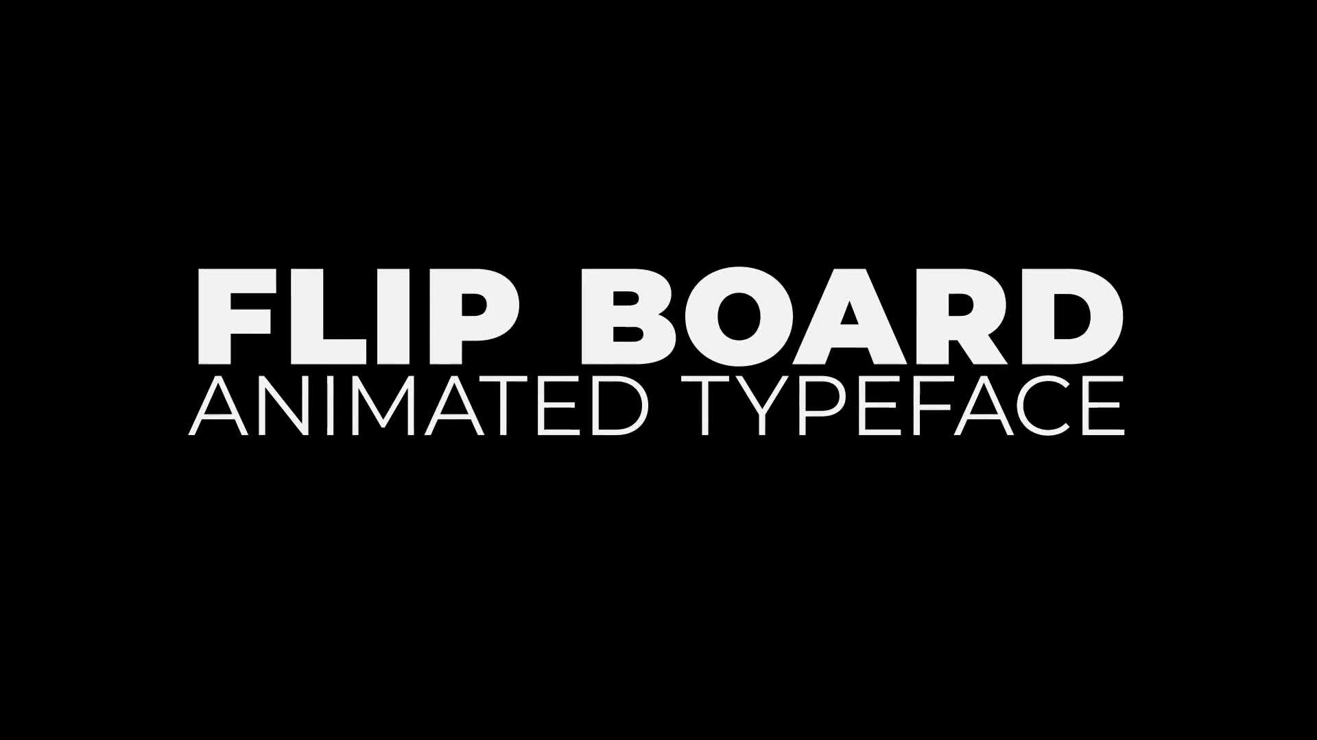 Flip Board Animated Typeface for FCPX and Apple Motion 5 Videohive 37565511 Apple Motion Image 1